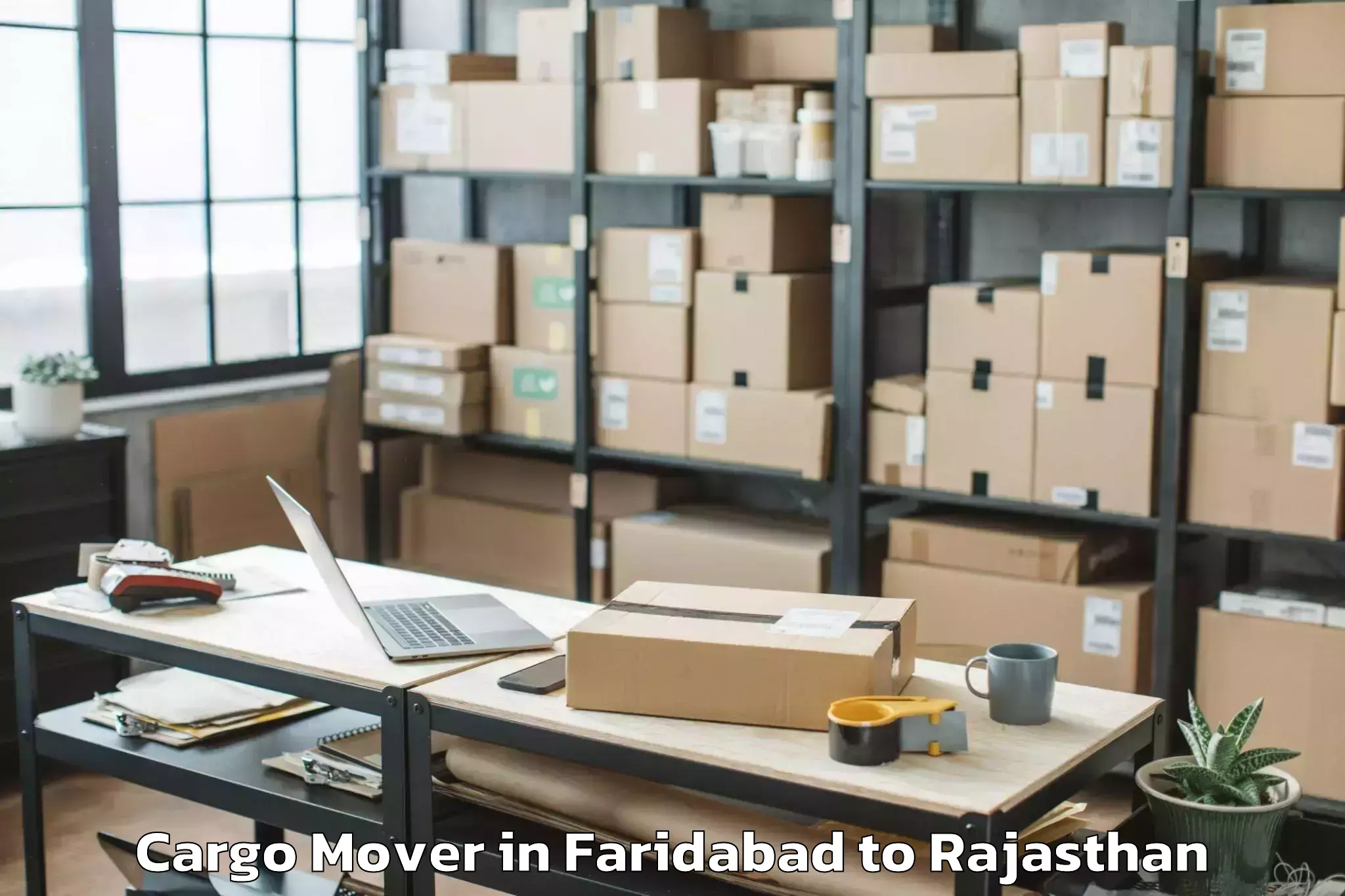 Book Your Faridabad to Churu Cargo Mover Today